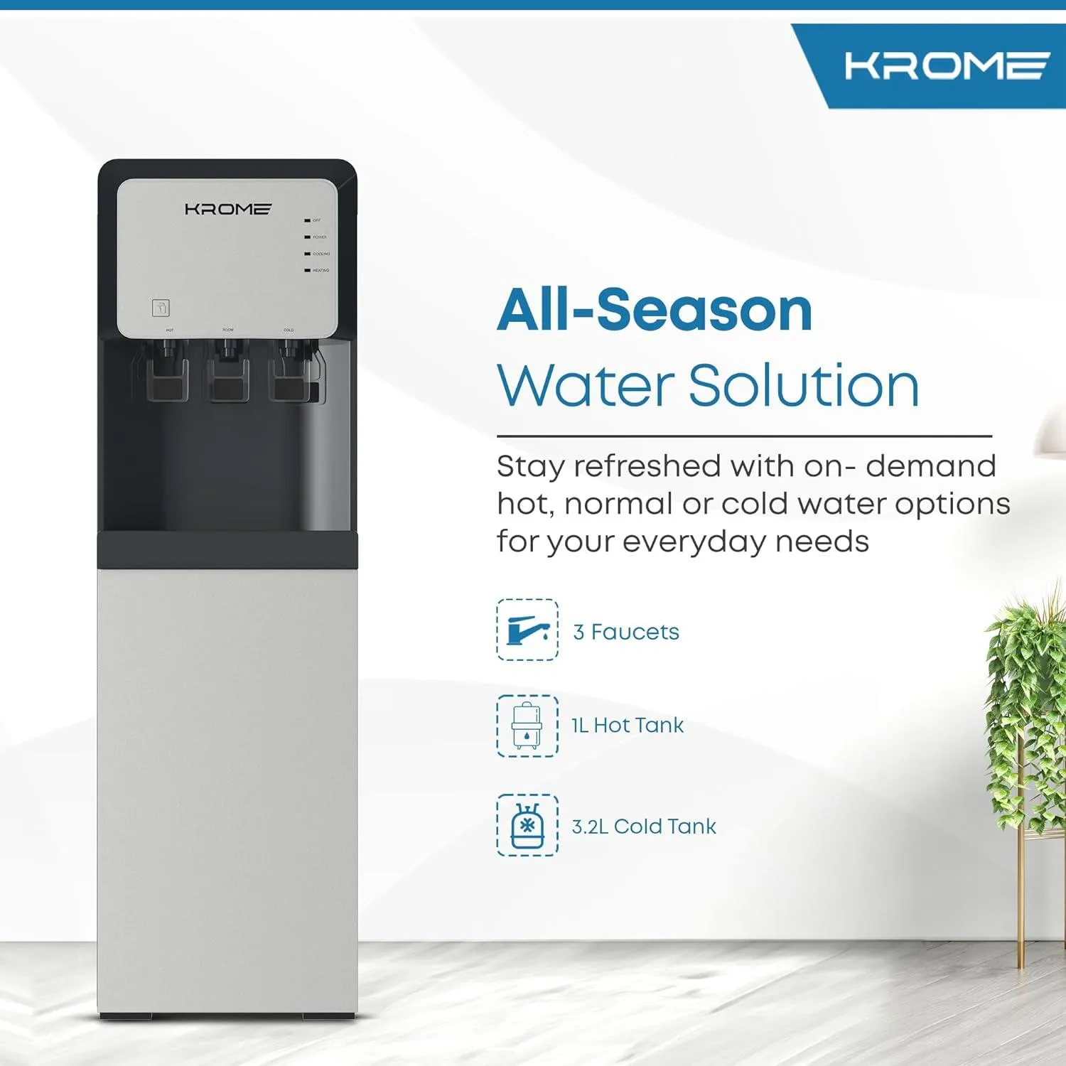 Krome Water Dispenser - Kr-Wdbl3Tb