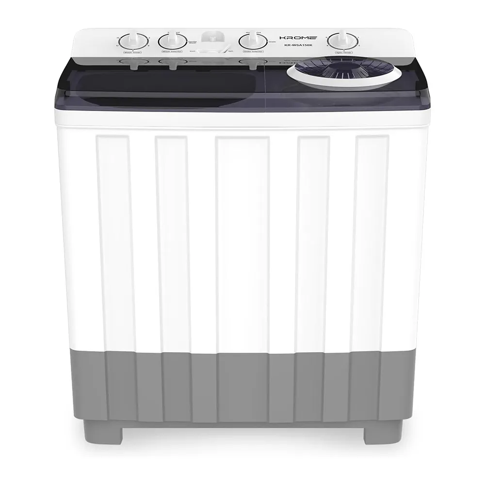 Krome 15Kg Manual Semi Automatic Washing Machine - Kr-Wsa150K