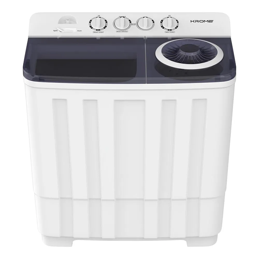 Krome 20Kg Manual Semi Automatic Washing Machine - Kr-Wsa200K