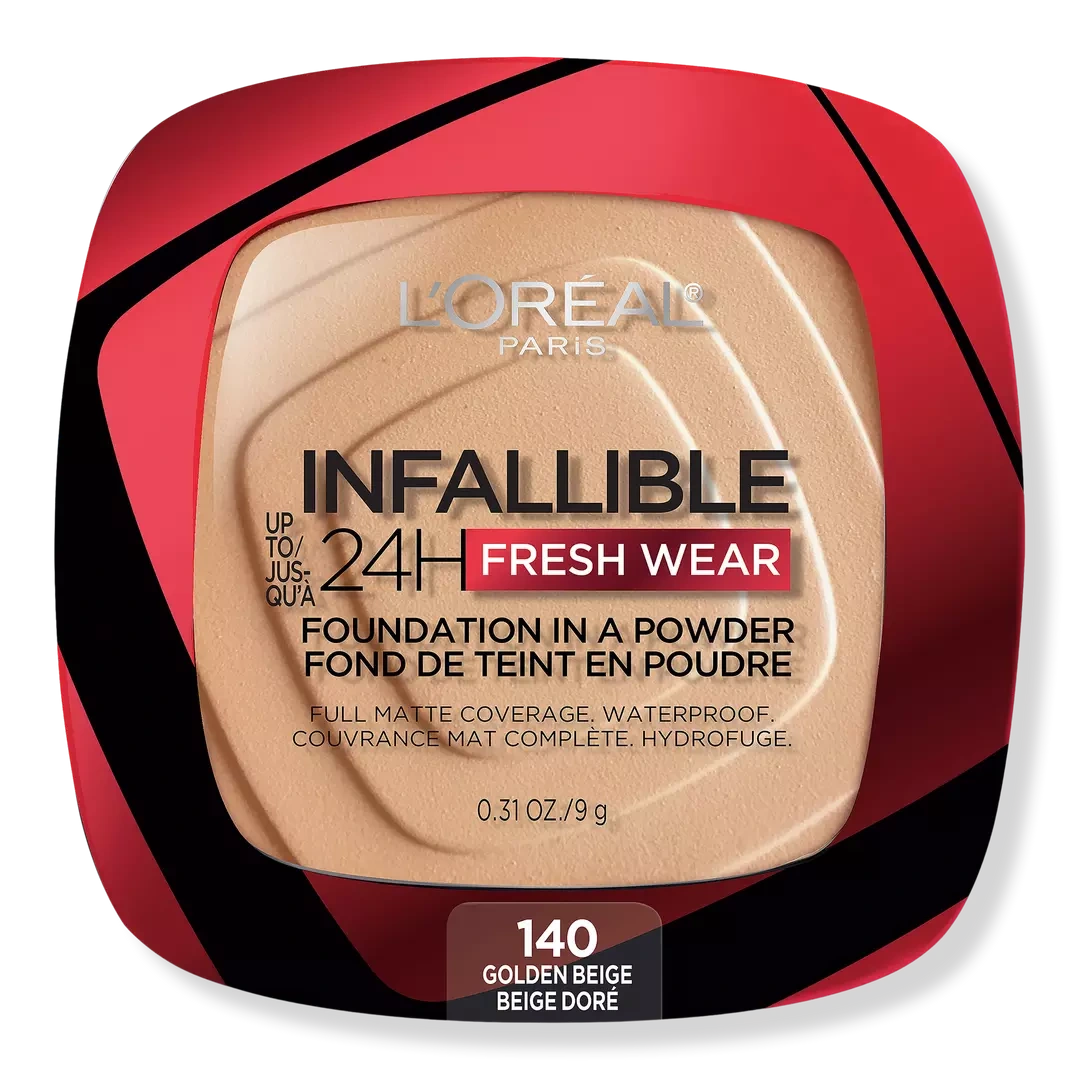 L'Oreal Paris Infallible Up To 24H Fresh Wear Foundation In A Powder 140 Golden Beige 9G