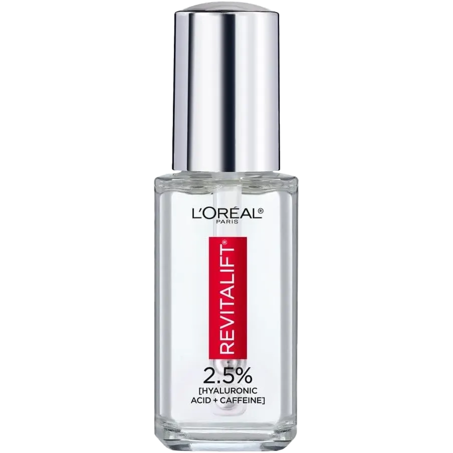 L'Oreal Paris Revitalift Derm Intensives Hyaluronic Acid + Caffeine Hydrating Eye Serum, 0.67 Floz