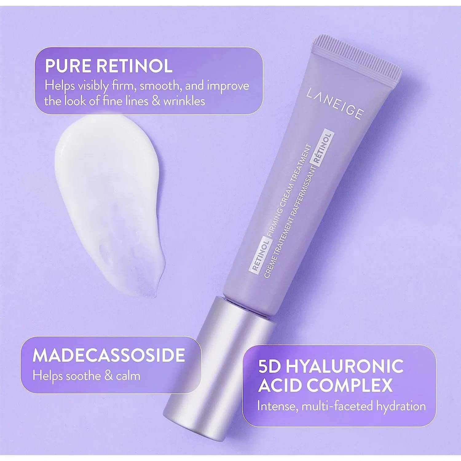 Laneige Retinol Firming Cream Treatment,Visibly Firm And Smooth The Look Of Fine Lines And Wrinkles.