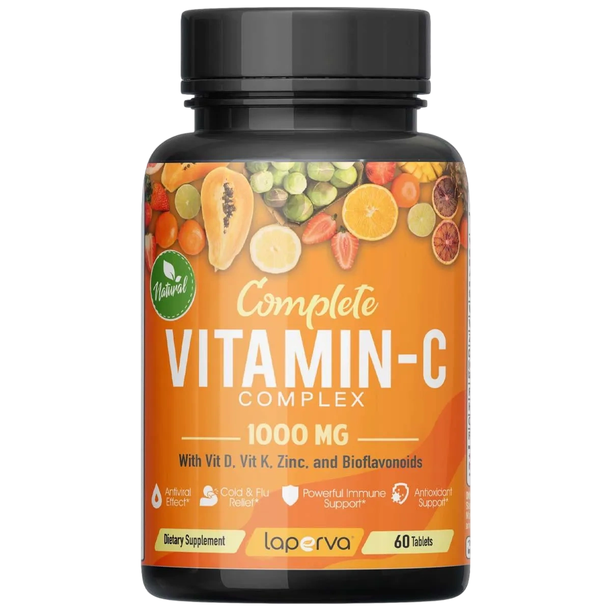 Laperva Complete Vitamin C Complex, 1000 Mg, 60 Tablets