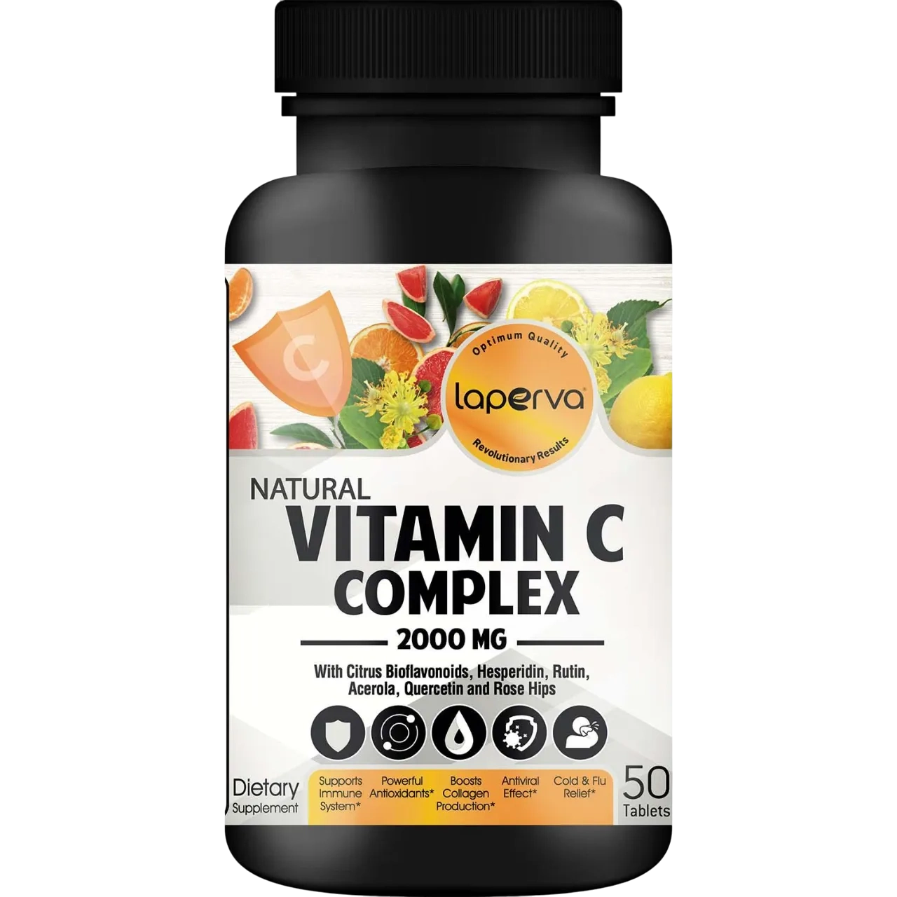 Laperva Natural Vitamin C Complex 2000 Mg 50 Tablets