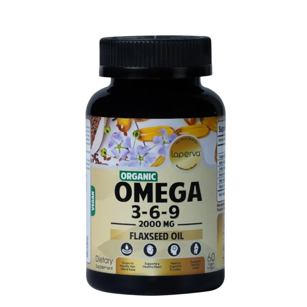 Laperva Organic Omega-3-6-9, 2000 Mg 60 Veggie Softgels
