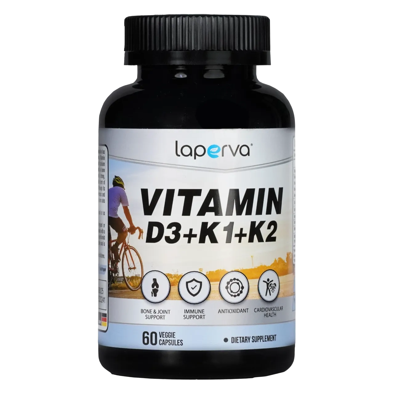 Laperva Vitamin D3 + K1 + K2, Immune Support, Bone & Joint Support 60 Veggie Capsules