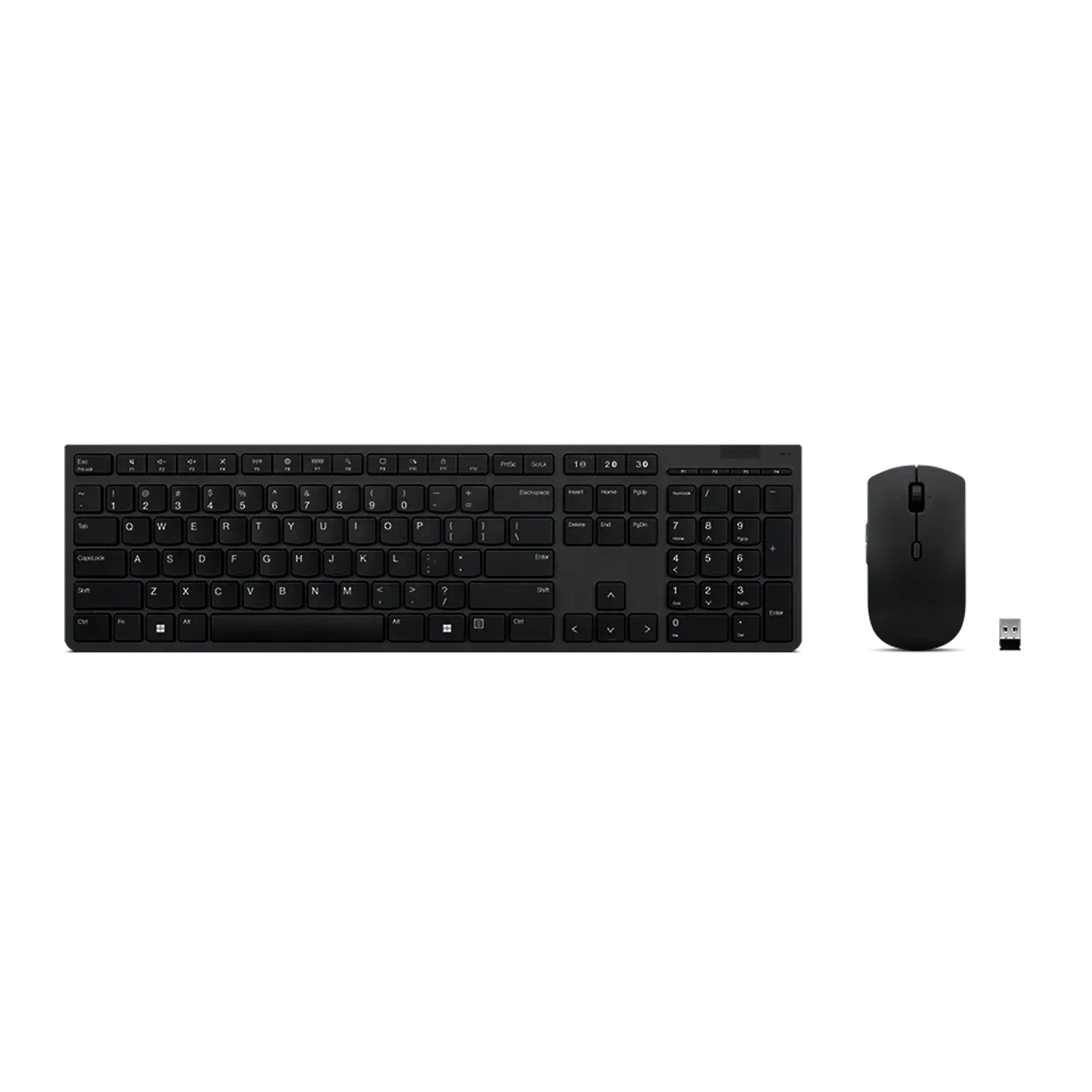 Lenovo 100 Wireless Keyboard And Mouse Combo Black