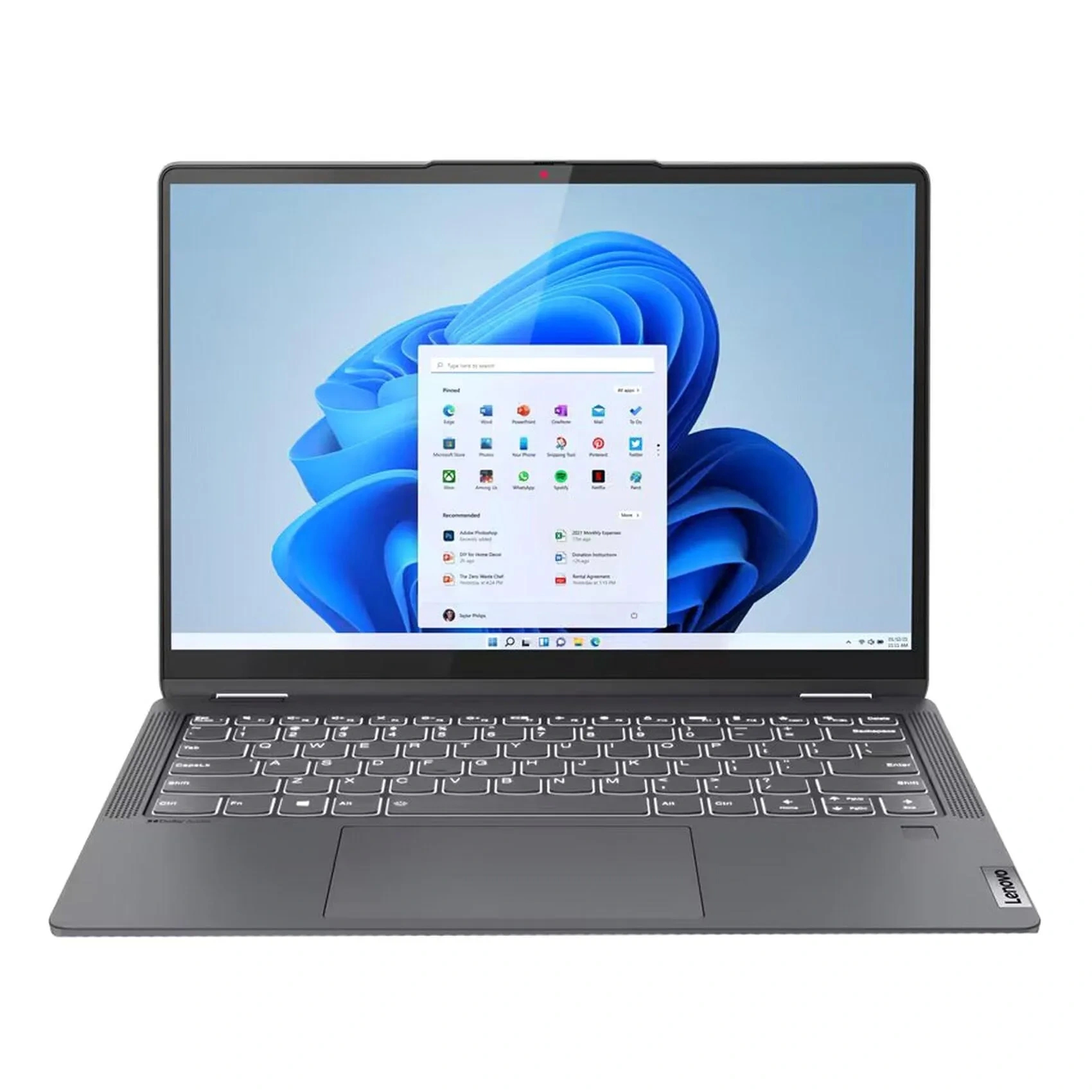 Lenovo Ideapad Flex 5 14alc7 2-in-1 Laptop, Amd Ryzen 5 5500u, 8GB Ram, 512GB Ssd, 14-inch Wuxga Ips Touch, Windows 11 Home, Storm Grey 82r9006yax