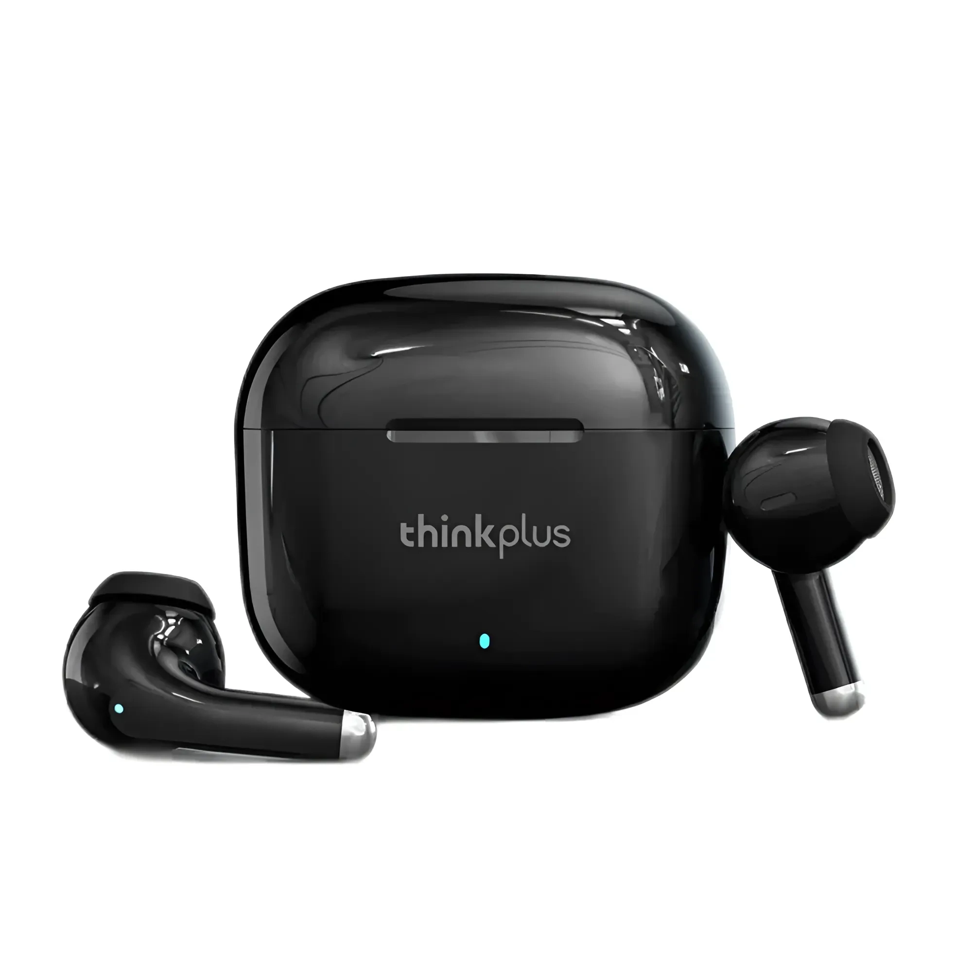 Lenovo Lp40 Pro Wireless Bt5.1 Headphones Semi-in-ear Sports Earbuds With 13mm Moving Coil Unit Long Endurance Time Black