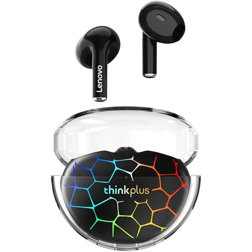 Lenovo Lp80 Pro Rgb Wireless Earbuds Bt5.3 Headphones Black