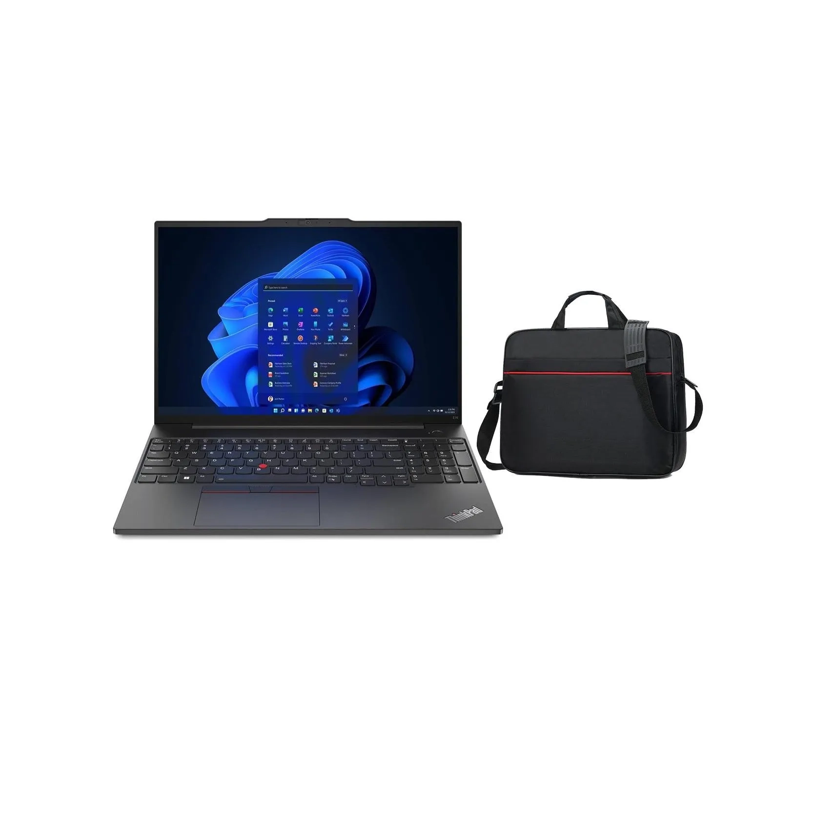 Lenovo Thinkpad E16 Laptop, Intel Core I7-1355u, 16GB Ram, 1TB Ssd, Intel Iris Xe Graphics, 16-inch Display, Windows 11 Pro, Black International Version