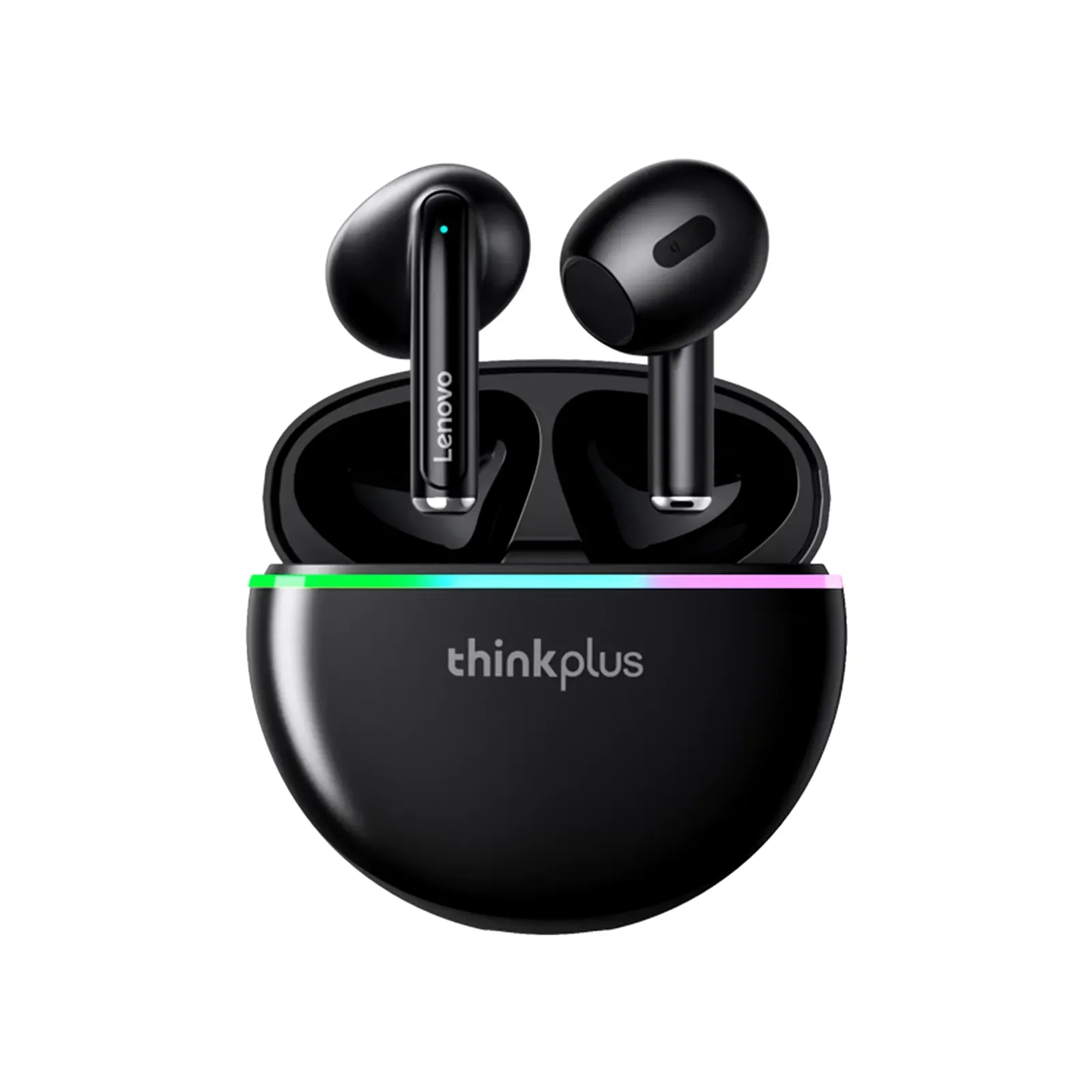 Lenovo Thinkplus Live Pods Xt97 Bt Wireless Headphones With Flash Led Light Mini Earphones Earbuds Headsets With Mics Black