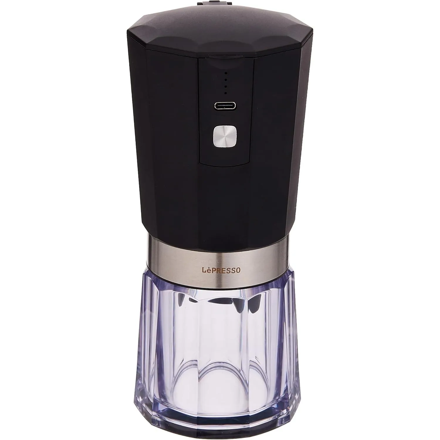 LePresso Cordless Electric Conical Burr Grinder 18w Black, Lprcgrbk