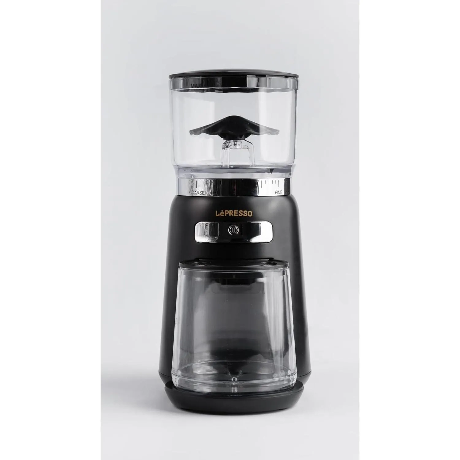 LePresso High Performance Coffee Bean Grinder, 210g Bean Box Capacity, 20 Grinding Sizes Black, Lppwgrbk
