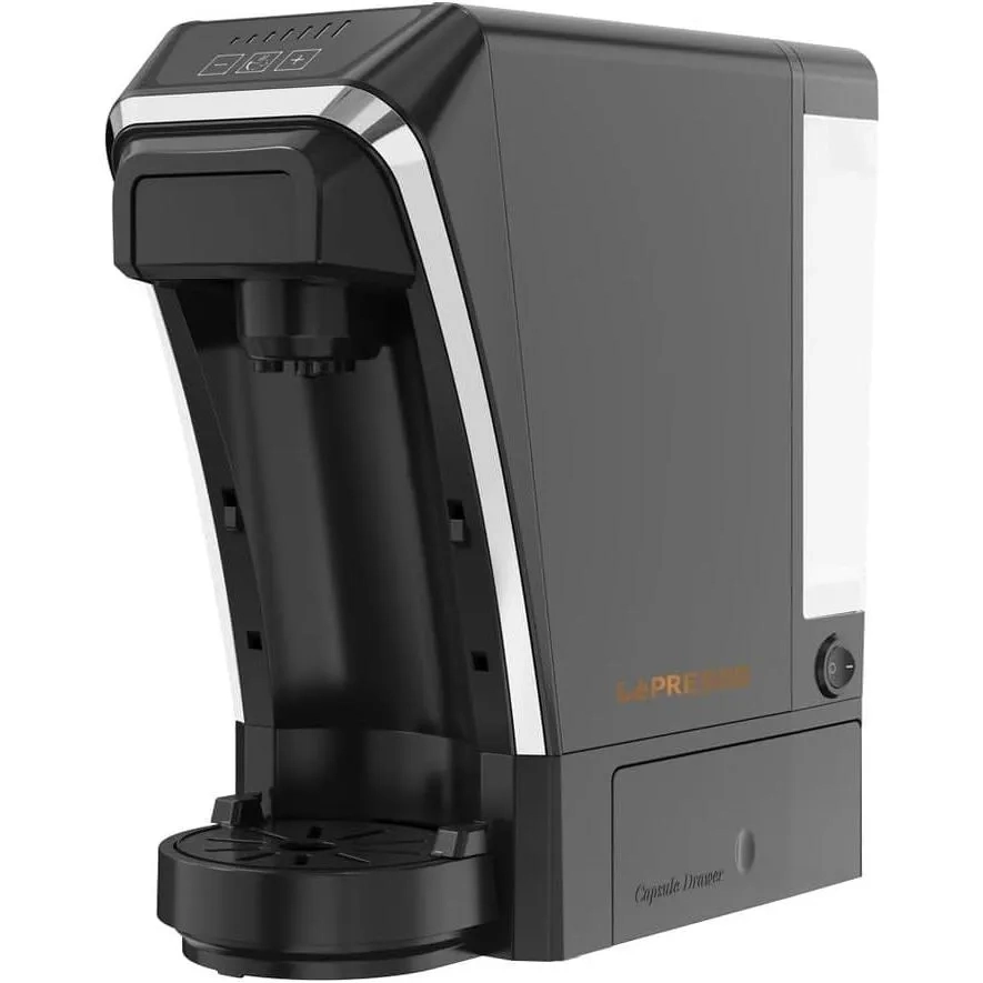 LePresso Multifunctional Coffee Machine With Italian Pump & Flow Meter 800ml Kettle Capacity, Keep-warm Mode Black, Lpmfcmsbk