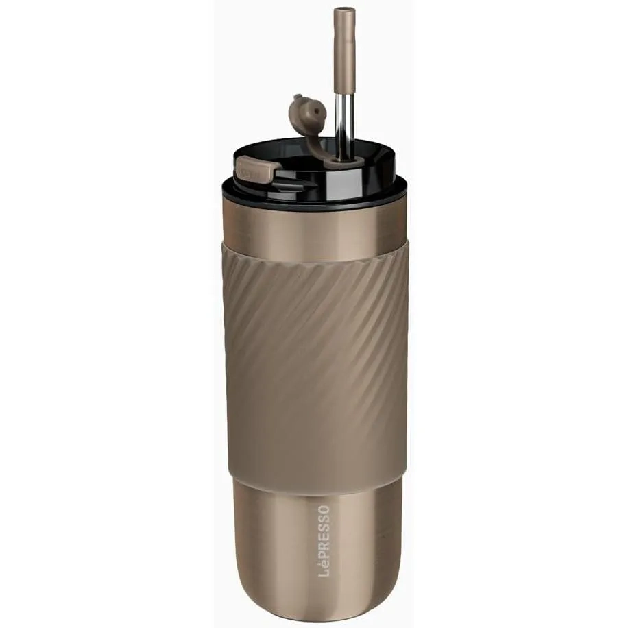 LePresso Thermal Tumbler With Infusion Filter, 520ml Capacity Gold, Lpcm520gd