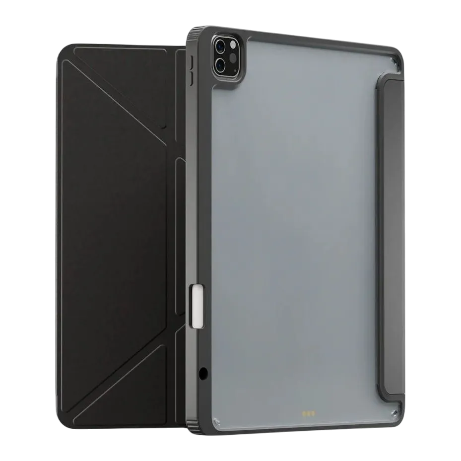 Levelo Conver Clear Back Hybrid Case For Ipad Pro 12.9-inch Black Lvlconp12bk