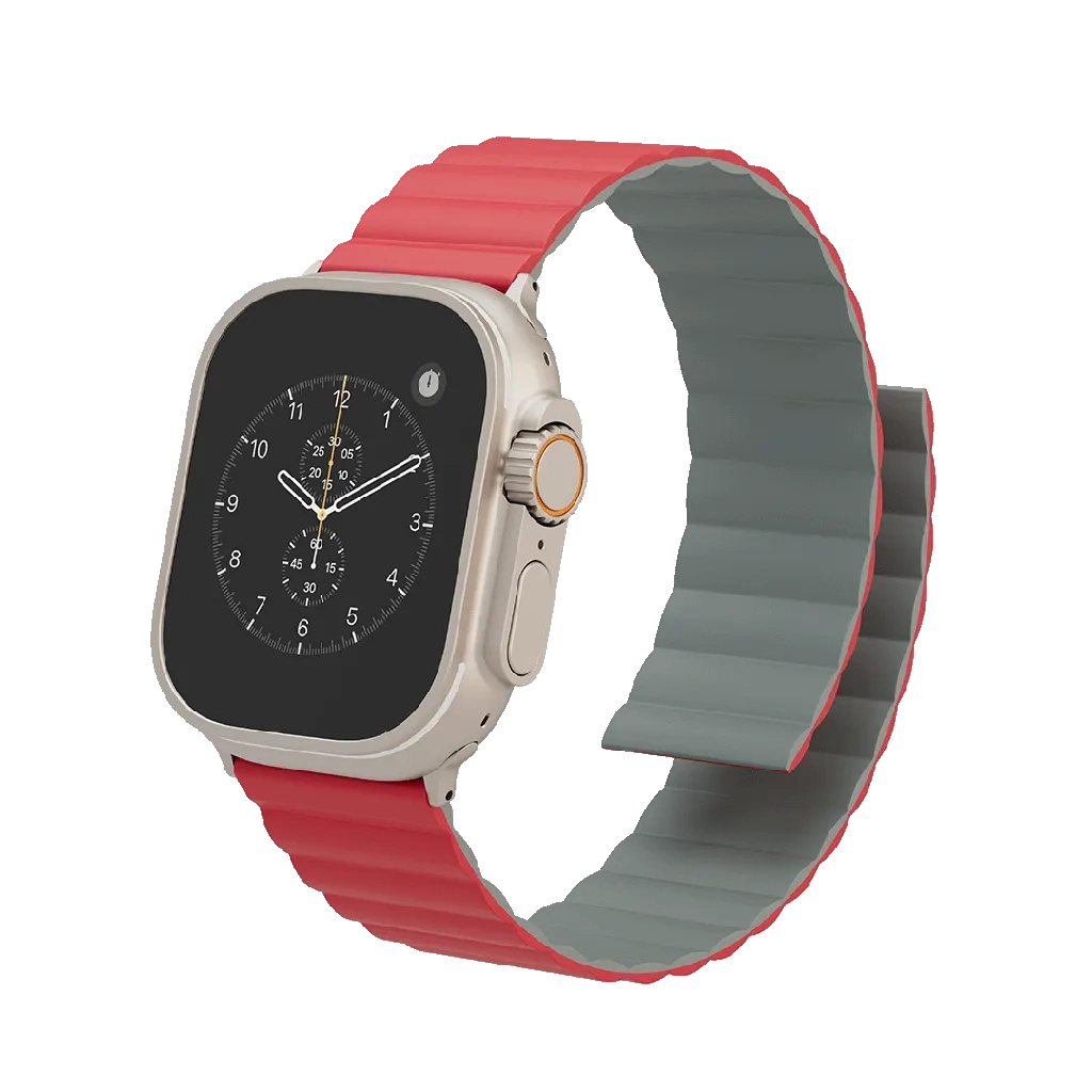 Levelo Cosmo Silicone Watch Strap Red