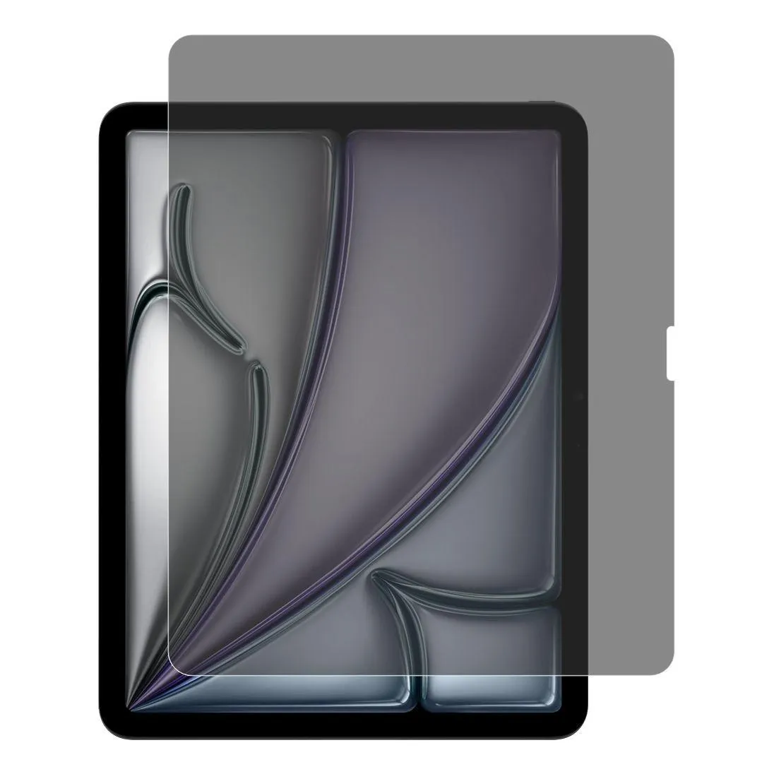 Levelo High Silicone Aluminum Glass Privacy Screen Protector Ipad Air 13 2024 Black Lvlhsasca13bk