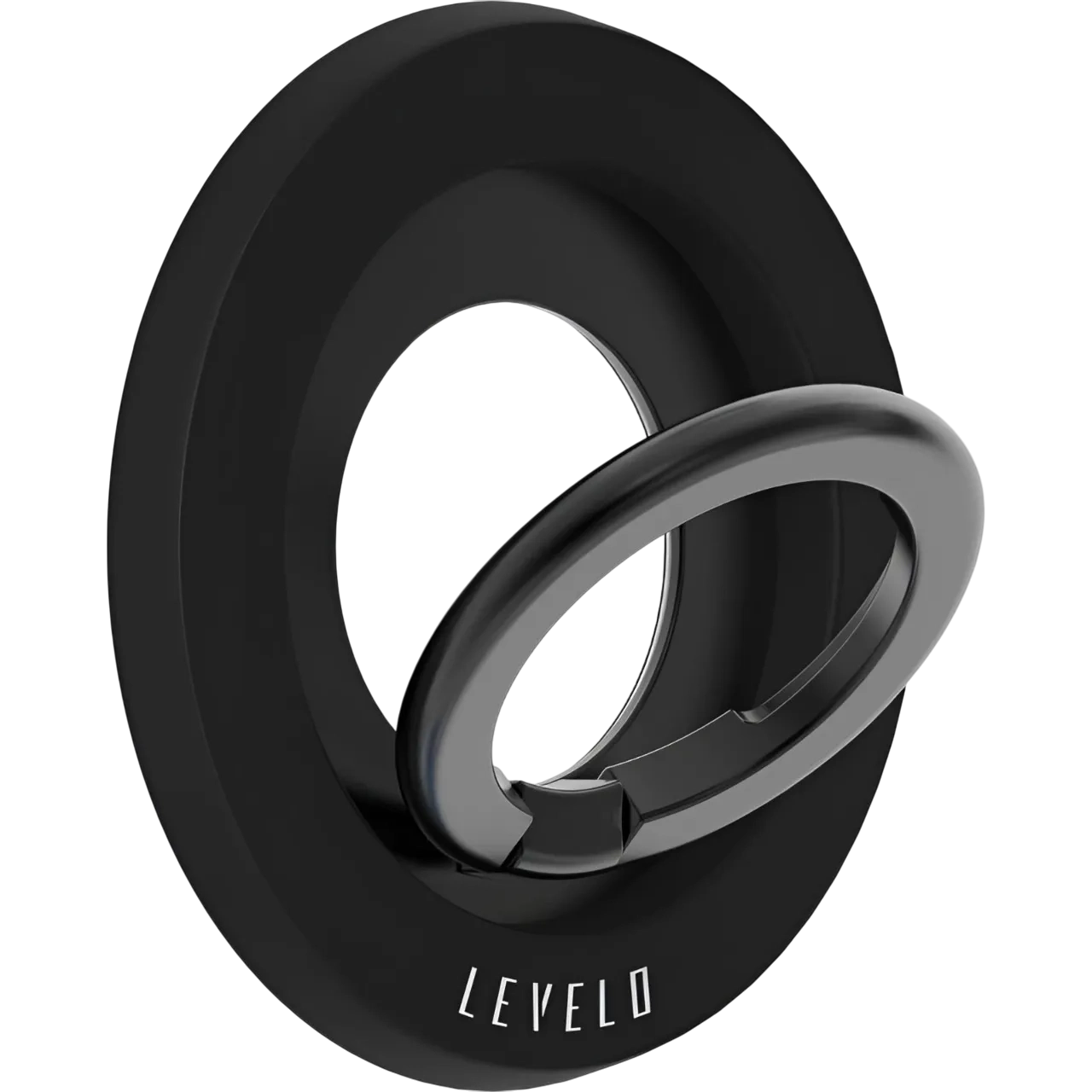 Levelo Lucero 2-in-1 Phone Ring Holder Black Lvllmghbk