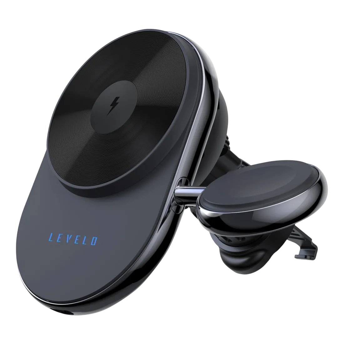 Levelo Siena 2-in-1 Wireless Car Charger Black Lvls21wcbk