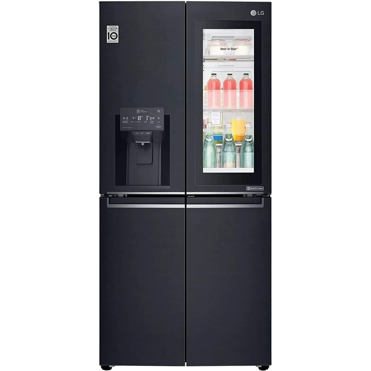 LG Instaview French Door Fridge 423L,Matte Black Gr-X29Ftqel