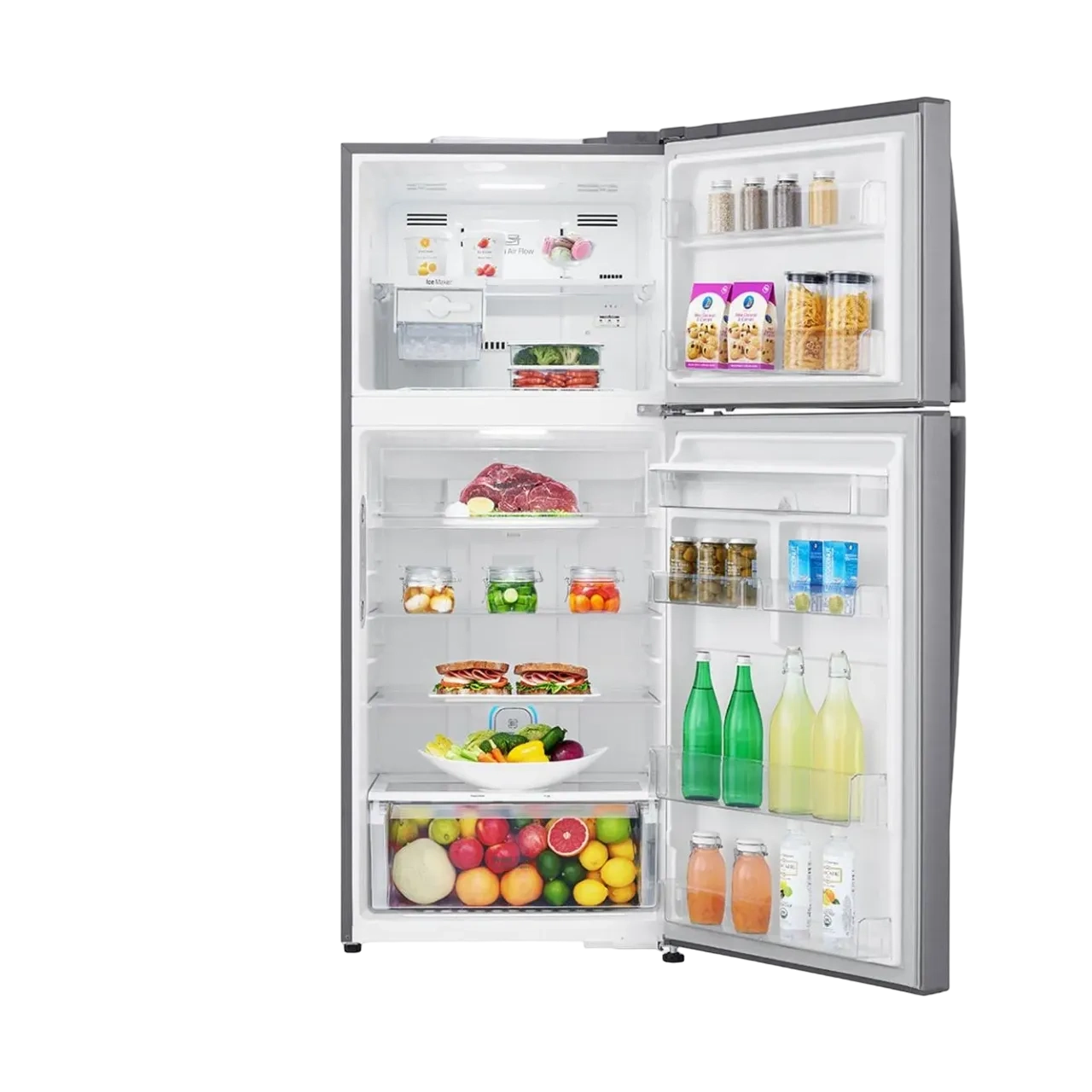 LG Top Mount Refrigerator 650L, Stainless Steel, GRB650GLPL