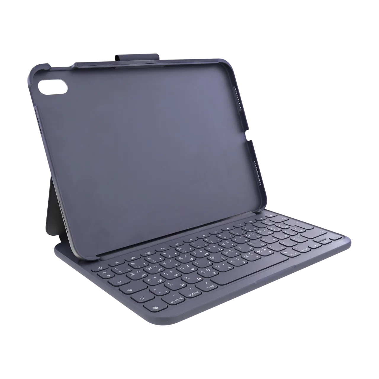 Logitech 920-011414 Slim Folio Keyboard Case For Ipad 10th Gen With Integrated Bluetooth Wireless Keyboard Oxford Grey Arabic/english 920-011414