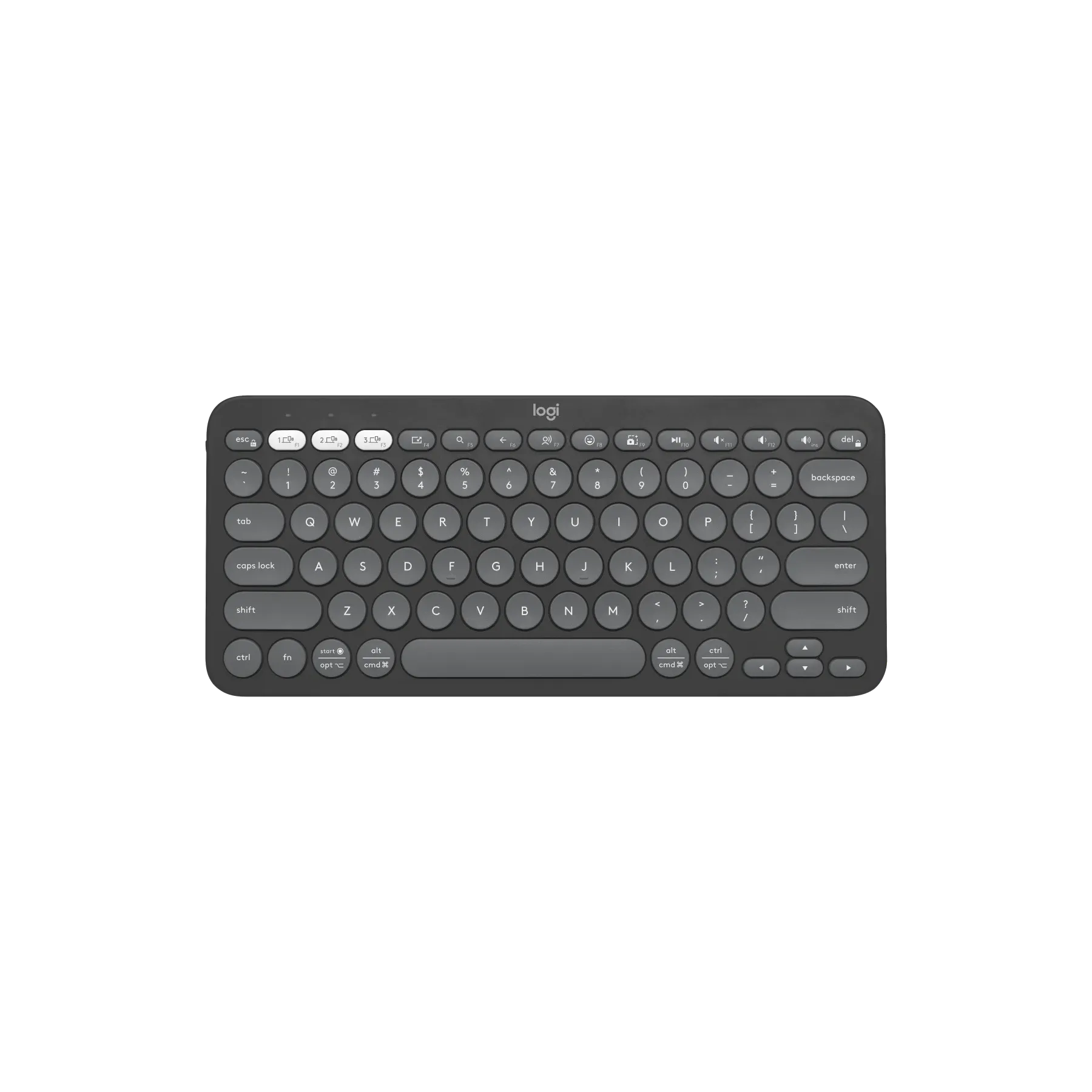 Logitech K380s Ara Pebble Keys 2 K380s Bluetooth Keyboard Graphite