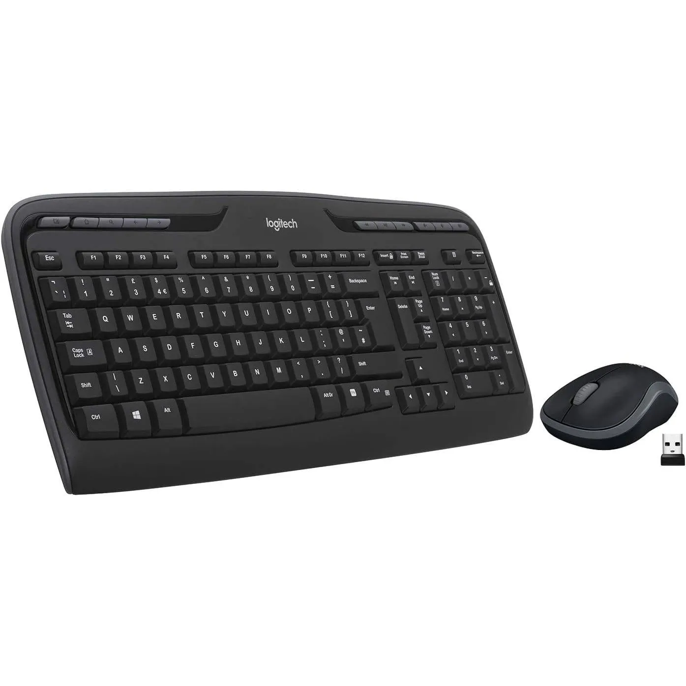 Logitech Mk330 Wireless Keyboard And Mouse Combo For Windows Black