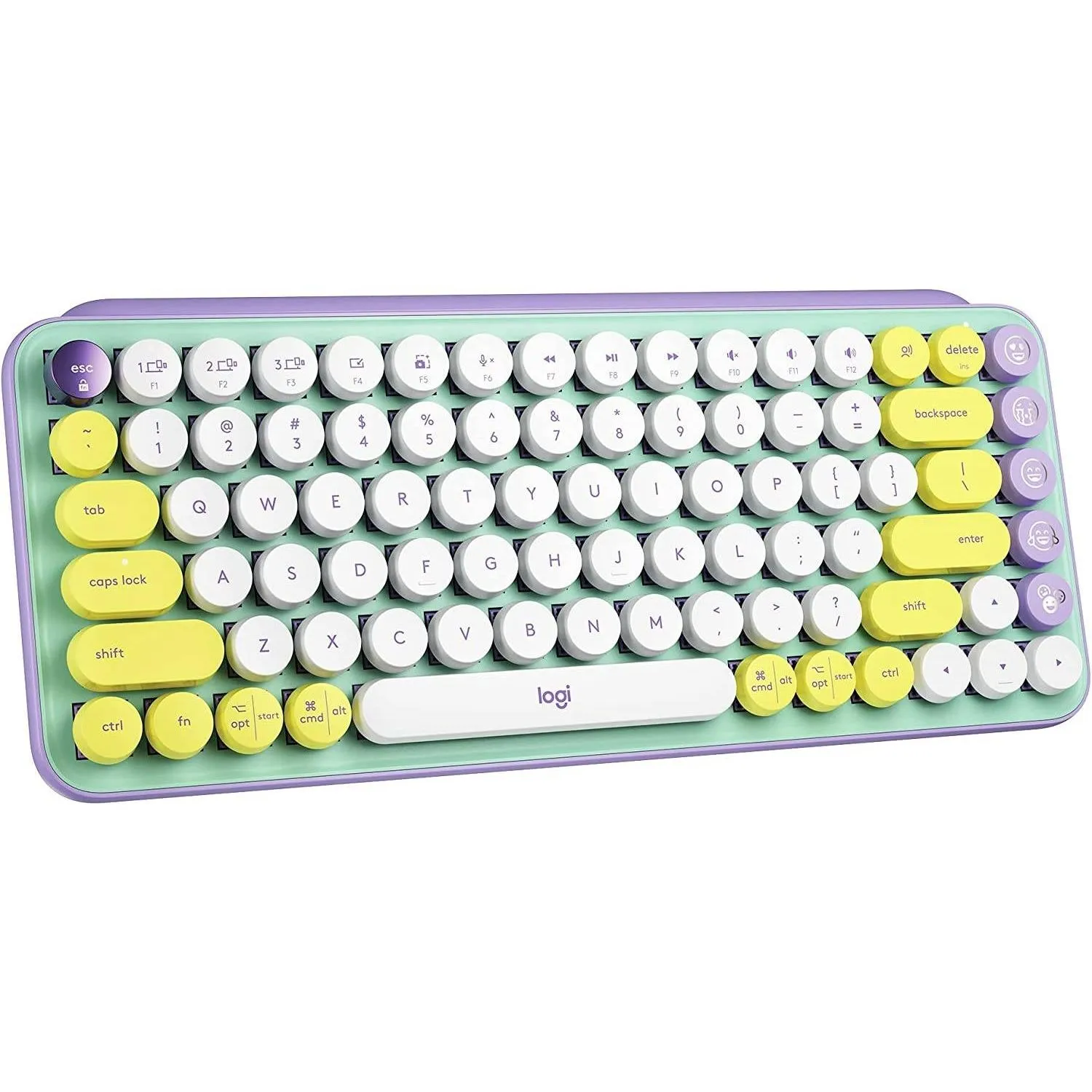 Logitech Pop Keys Wireless Mechanical Keyboard Daydream Mint Ara