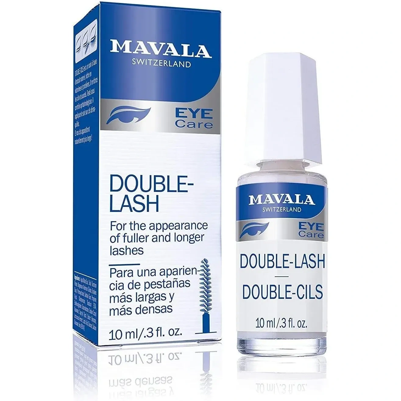 Mavala Switzerland Double Lash Eye Care Serum For Stronger And Thicker Eye Lashes, 10 Ml
