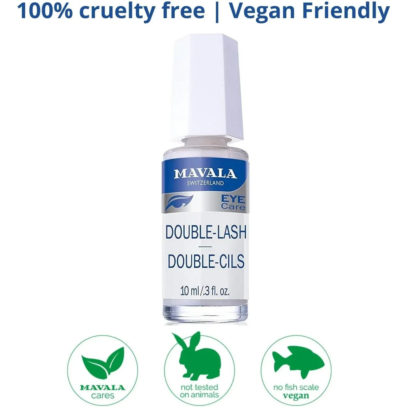 Mavala Switzerland Double Lash Eye Care Serum For Stronger And Thicker Eye Lashes, 10 Ml