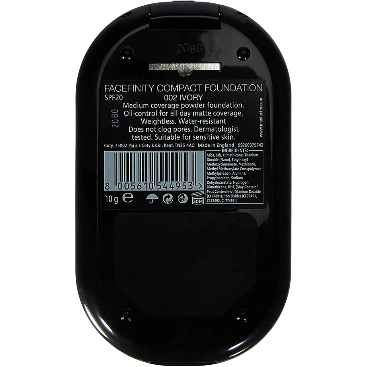 Max Factor Facefinity Compact Foundation 02 Ivory 10 G