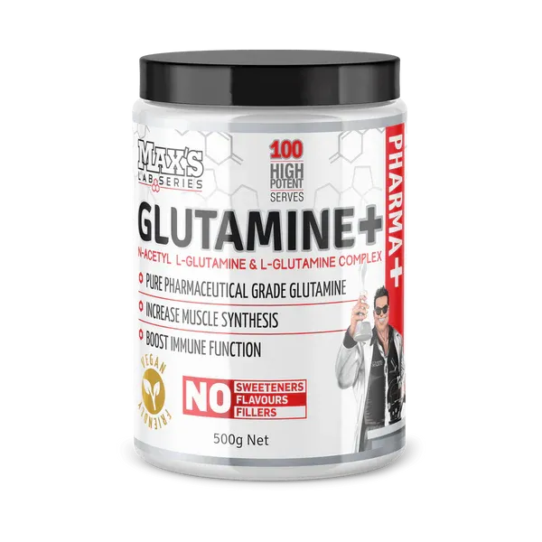 Max's Glutamine+ No Sweeteners Flavours Fillers 500 G