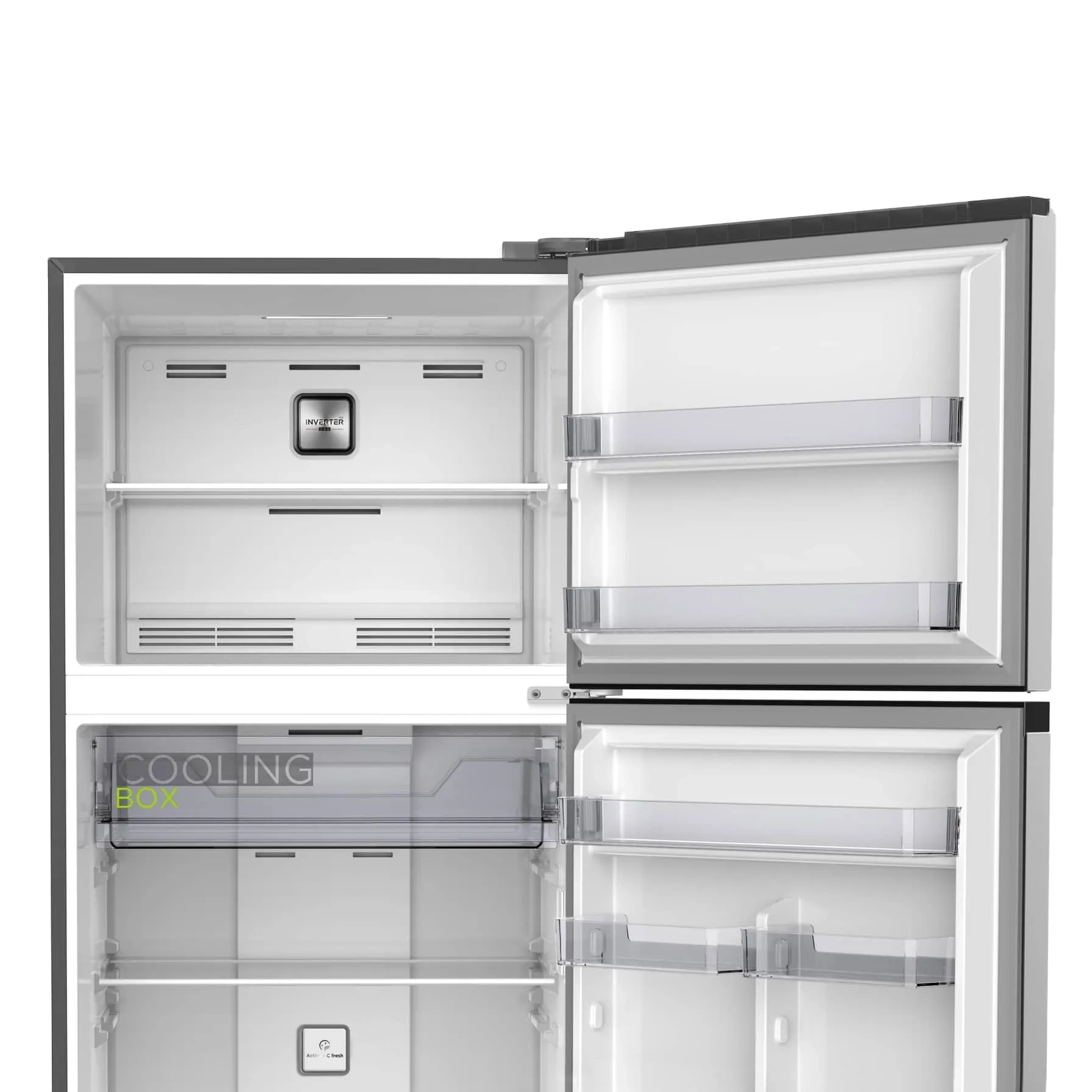 Midea Refrigerator 645Ltrs, 2Door, Silver Colour MDRT645MTE46D