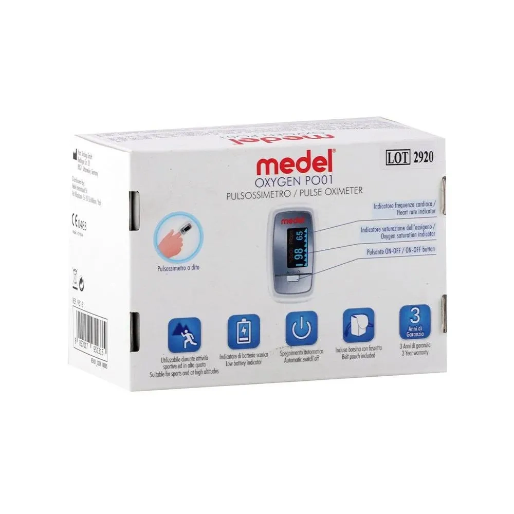 Medel Oxygen Po01 Fingertip Pulse Oximeter