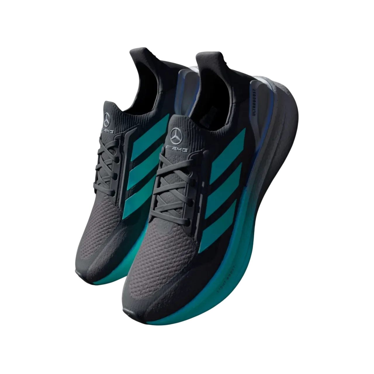 Adidas Mercedes - Amg Petronas Formula One Team Ultraboost 5x M Core Black / Semi Mint Rush / Iron Metallic Size 36