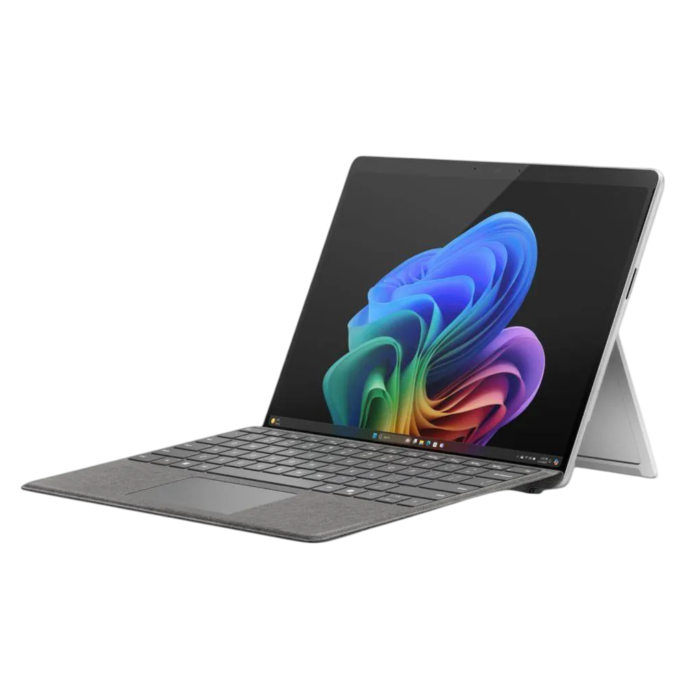 Microsoft Surface Pro Copilot+ Qualcomm Snapdragon X Plus 16 Gb Ram 512 Gb Ssd Qualcomm Adreno Gpu 13-inch Windows 11 Home Platinum Keyboard Cover Arabic/ English Zhy-00008+tyc