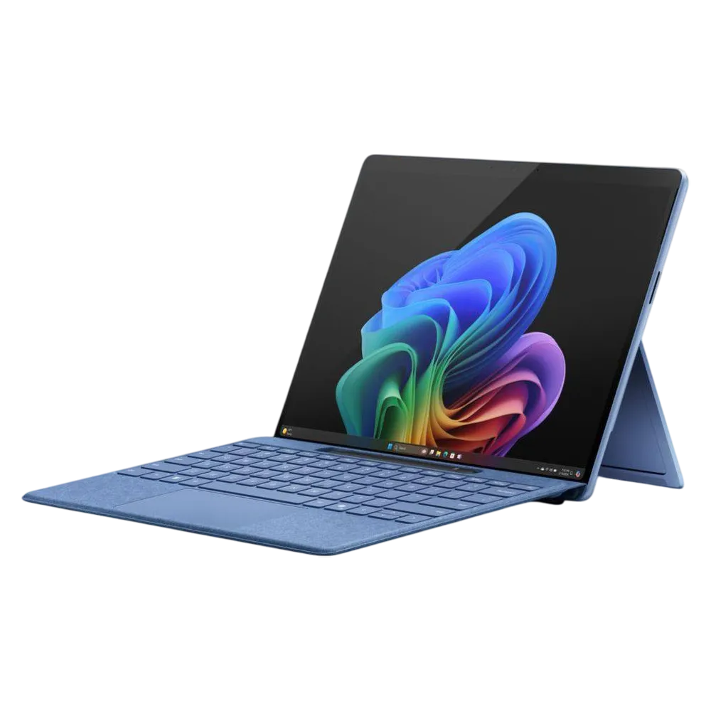 Microsoft Surface Pro Copilot+ Qualcomm Snapdragon X Plus 16 Gb Ram 512 Gb Ssd Qualcomm Adreno Gpu 13-inch Windows 11 Home Sapphire Keyboard Cover Arabic/ English Zhy-00049+tyc