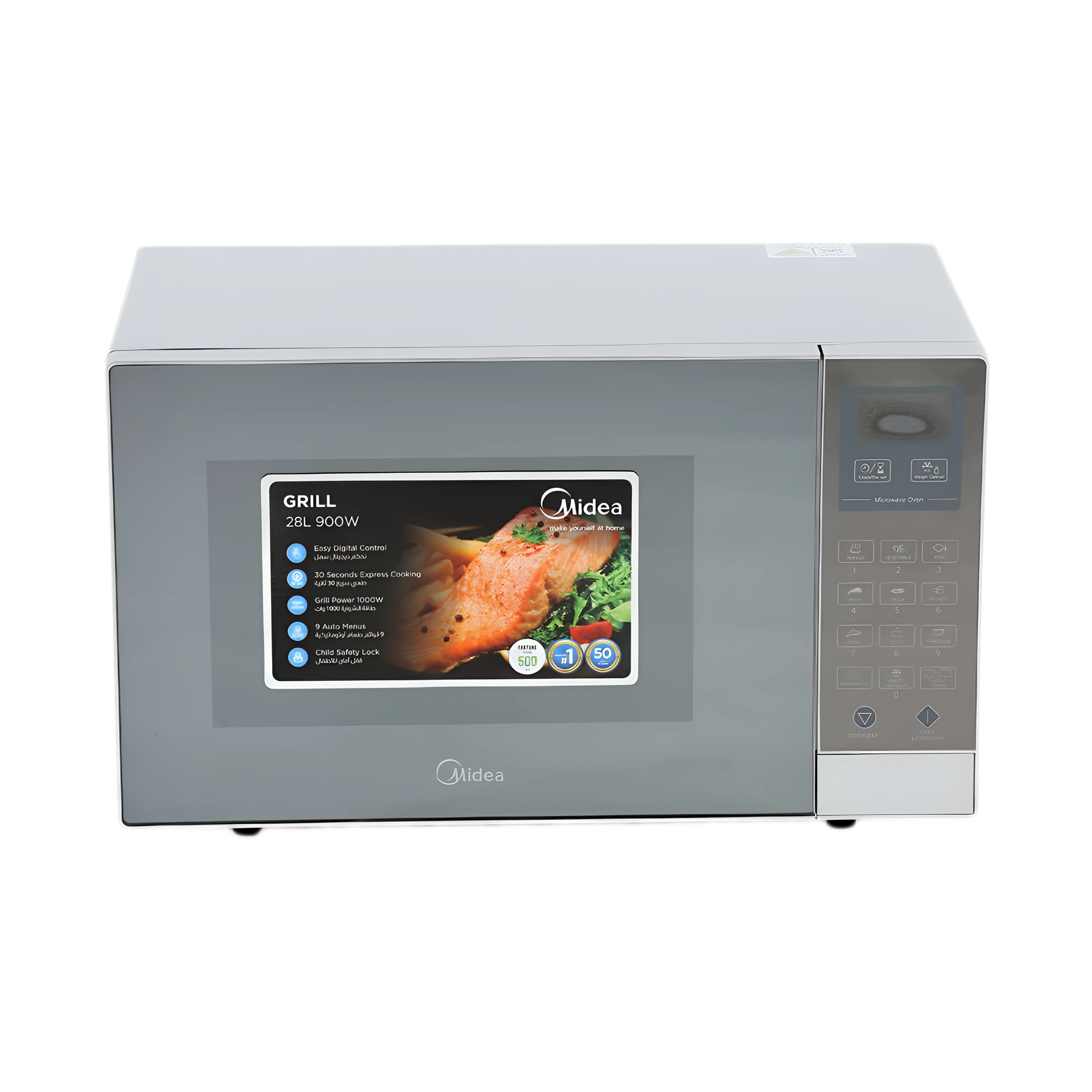Midea 28L Grill Silver Color Digital Control Eg928Eyi