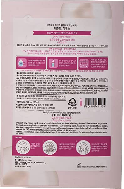 Etude House 0.2 Therapy Air Mask Pearl 20Ml