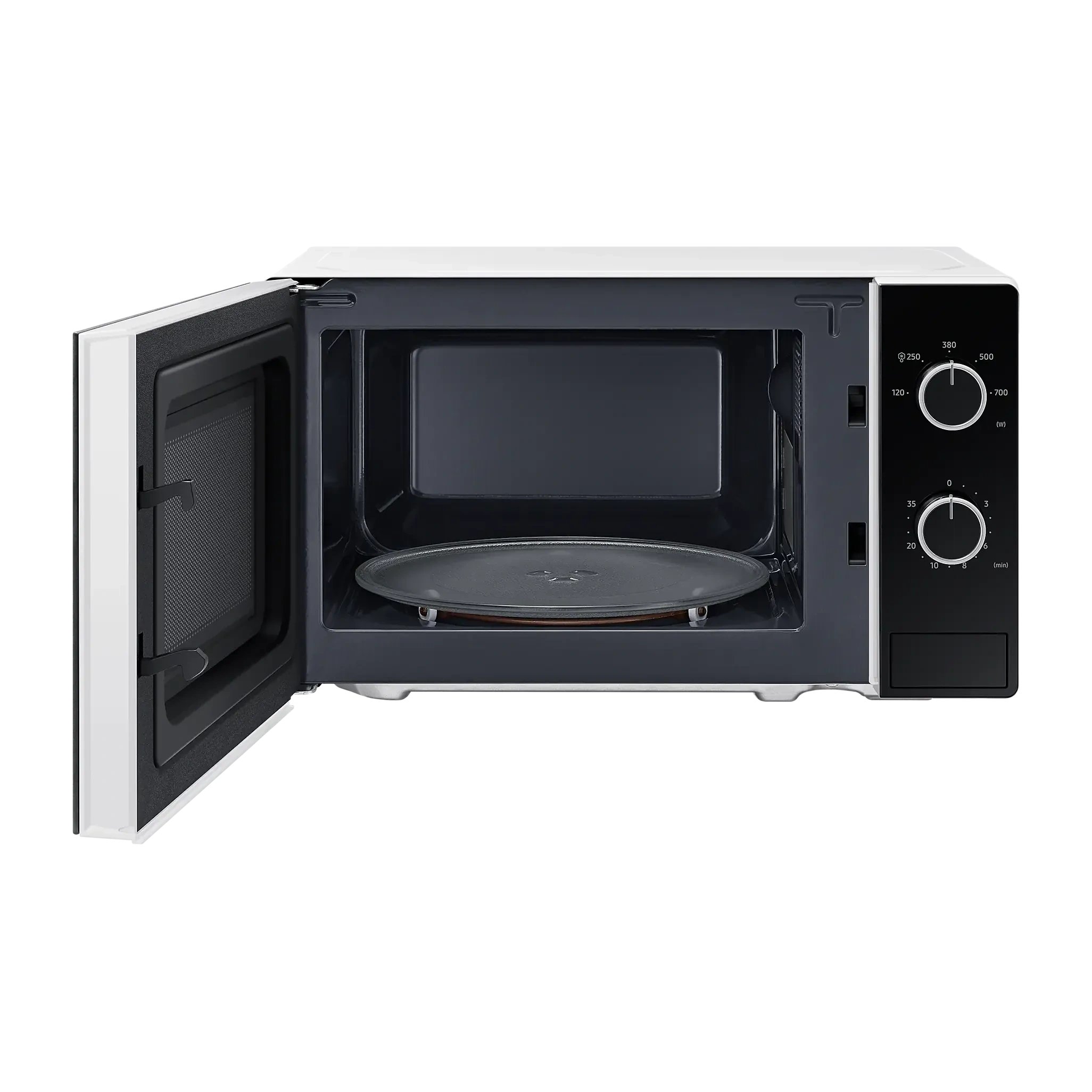 Samsung Solo Microwave Oven With Full Glass Door 20L White Dual Dial - Ms20A3010Ah/Sg