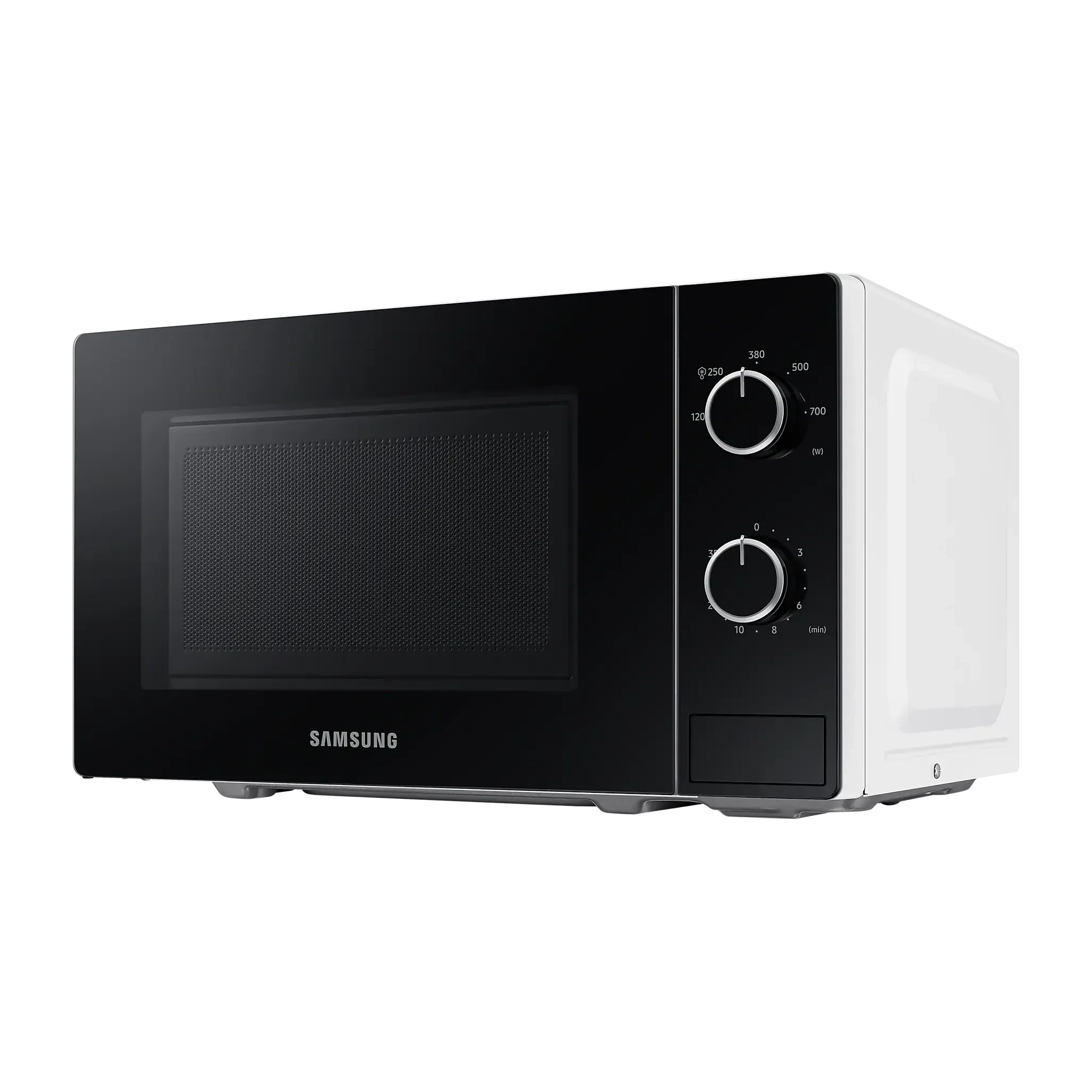 Samsung Solo Microwave Oven With Full Glass Door 20L White Dual Dial - Ms20A3010Ah/Sg