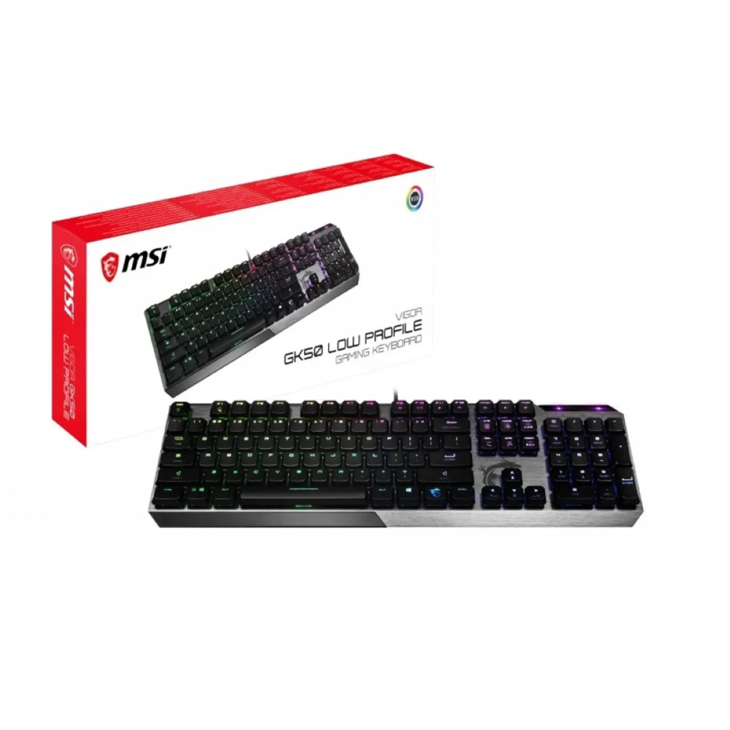 Msi Vigor Gk50 Low Profile Gaming Keyboard Ar Black
