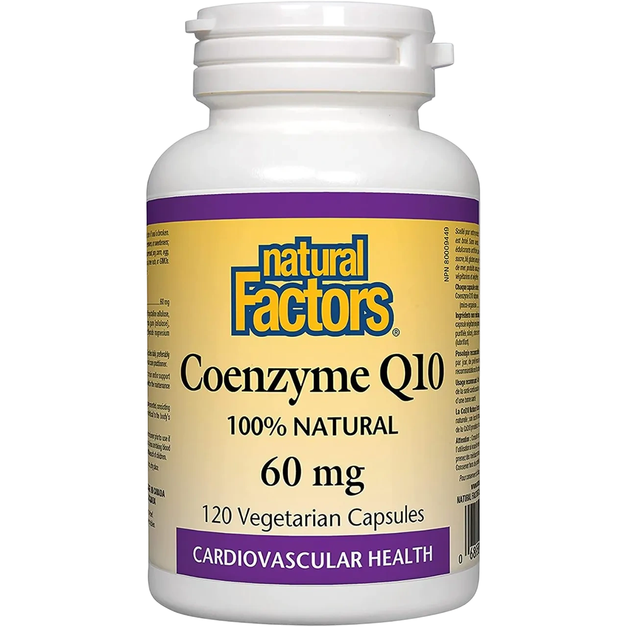 Natural Factors Coenzyme Q10 60 Mg 120 Vegetarian Capsules