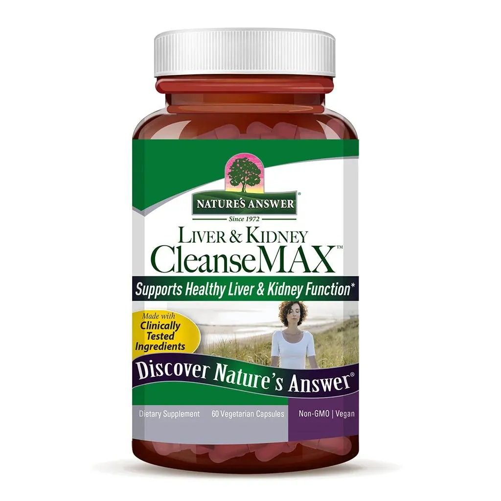 Nature's Answer Liver & Kidney Cleanse Max Vegetarian Capsules, Pack Of 60's