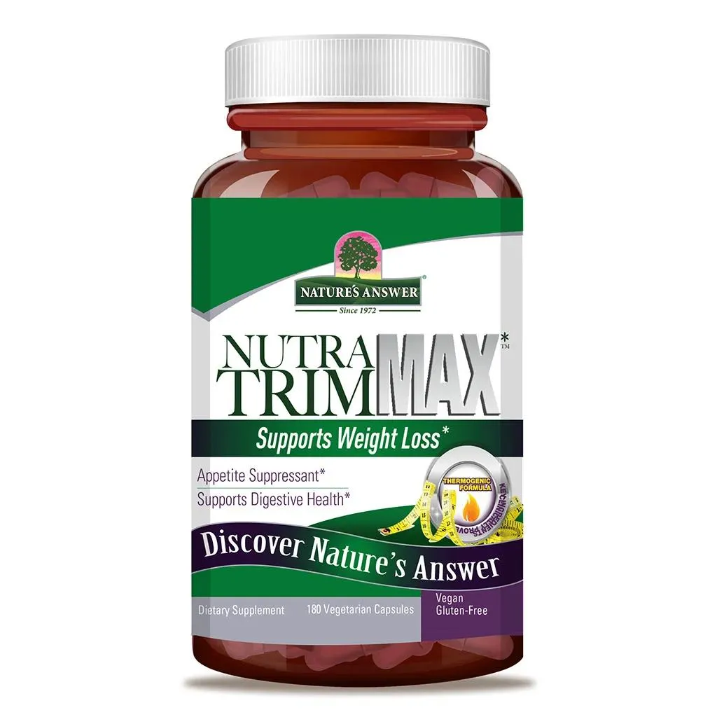 Nature's Answer Nutra Trim Max Vegetarian Capsules For Weight Management, Pack Of 180’s