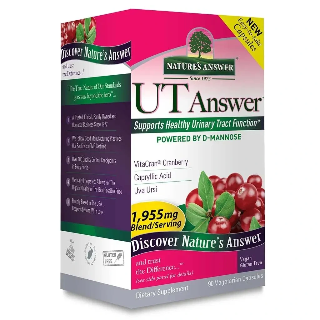 Nature's Answer Ut Answer 1955mg Vegan Capsules For Urinary Tract Health, Pack Of 90's
