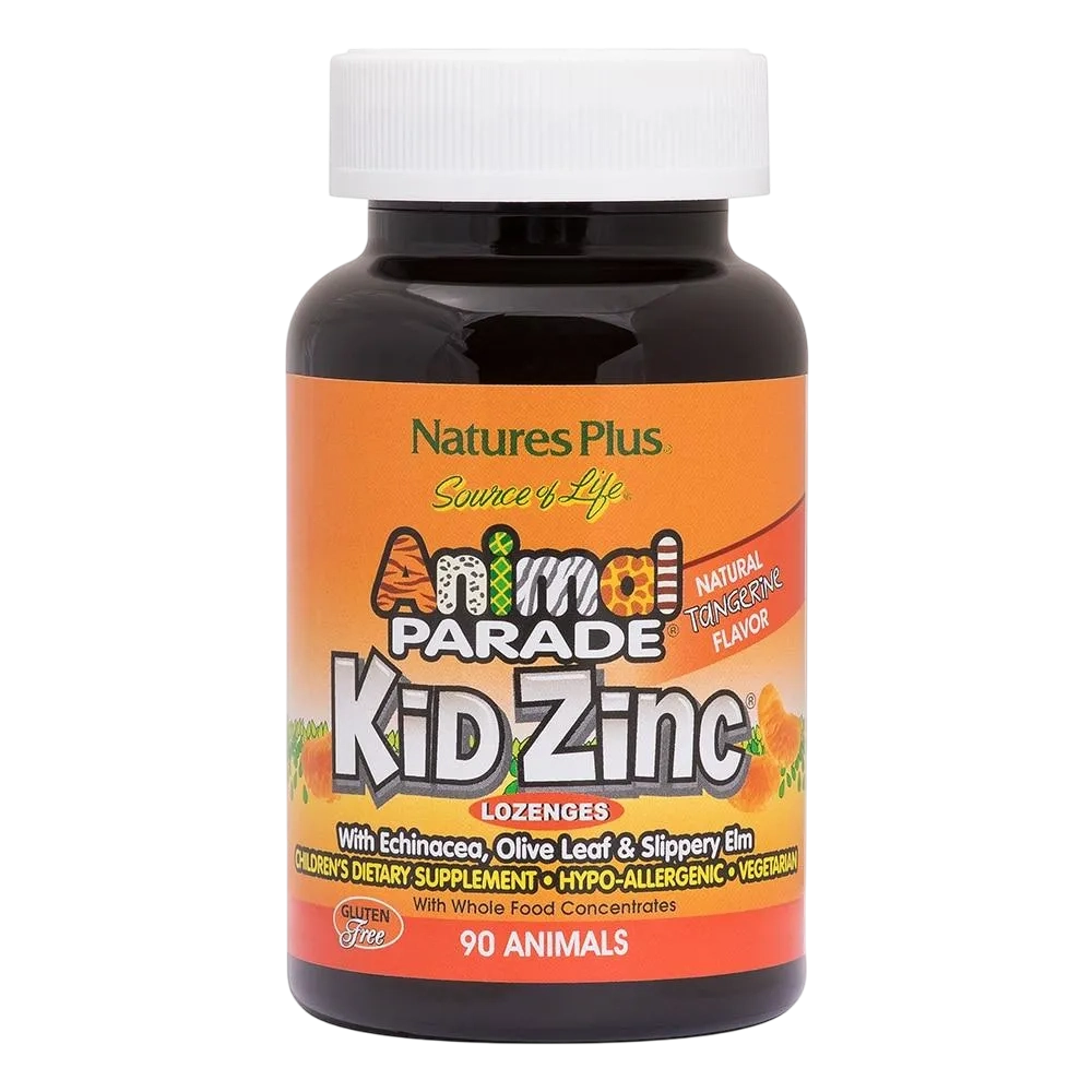 Nature's Plus Animal Parade Kid Zinc Animal Shaped Lozenges 90 Count